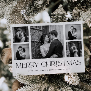 Modern Frohe Weihnachten Elegantes Fotogitter
