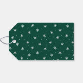 Modern Frohe Weihnachten Grün Geschenkanhänger (Rückseite Horizontal)