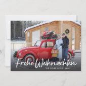 Modern Frohe Weihnachten Natale Foto (Vorderseite)