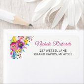 Modern Fuchsia Gold Aquarium (Insitu)