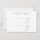 Modern Fuchsia Orchids RSVP Karte (Rückseite)
