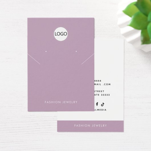 Modern Fügen Sie Ihr Logo Necklass Earring Display (Schreibtisch)