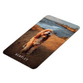 Modern Full Foto Dog PET White Magnet (Linke Seite)