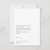 Modern Full Foto Overlay Kindergeburtstag Dankeskarte (Rückseite)