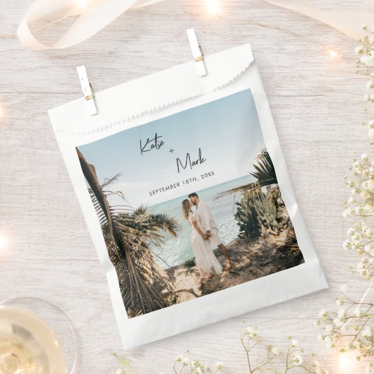 Modern Full Foto Vielen Dank Geschenktütchen (Ausgeschnitten)