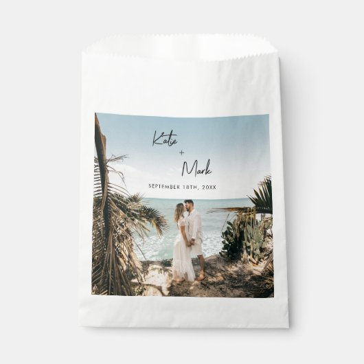 Modern Full Foto Vielen Dank Geschenktütchen (Vorderseite)