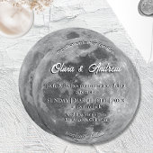 Modern Full Moon Weeding Einladung