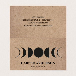 Modern Full Moon Yoga Instructor Beruflich  Visitenkarten