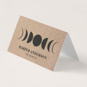 Modern Full Moon Yoga Instructor Beruflich Visitenkarten (Vorderseite)