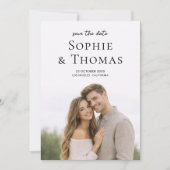 Modern Full Photo Double-Sided Save the Date (Vorderseite)