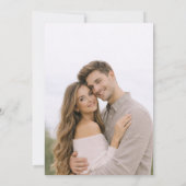 Modern Full Photo Double-Sided Save the Date (Rückseite)