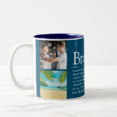 Modern Fun 4 Foto Collage Brother Definition Zweifarbige Tasse (Links)