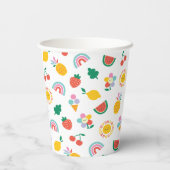 Modern Fun and Colourful Graphic Pappbecher (Rückseite)