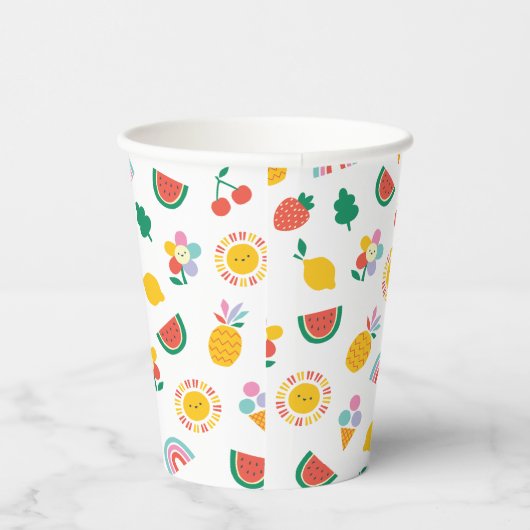 Modern Fun and Colourful Graphic  Pappbecher (Rechts)