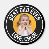 Modern Fun Bester Vater je Foto Magnet (Vorne)