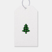Modern Fun Buffalo Karierter Weihnachtsbaum Geschenkanhänger (Rückseite)