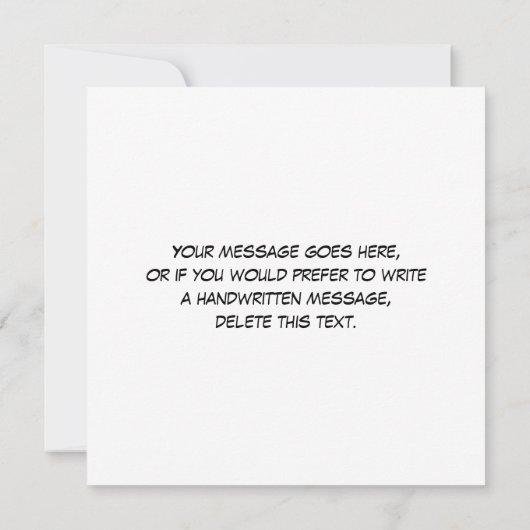 Modern Fun Colorful Comic Book POP Einladung (Rückseite)