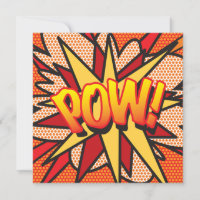 Modern Fun Colorful Comic Book POW