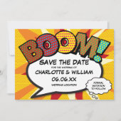 Modern Fun Comic Book BOOM Save The Date (Vorderseite)
