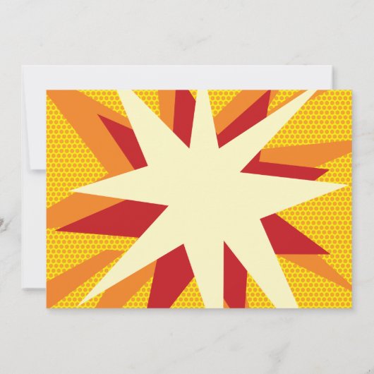 Modern Fun Comic Book BOOM Save The Date (Rückseite)