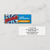 Modern Fun Comic Book WHA Mini Visitenkarte (Vorne/Hinten)