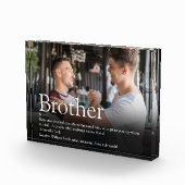 Modern Fun Cool Best Brother Ever Definition Fotoblock (Rechts)