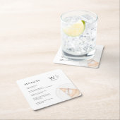 Modern Fun Fakten Erste Pumpkin Pie Erntedank Rechteckiger Pappuntersetzer (Vor Ort)