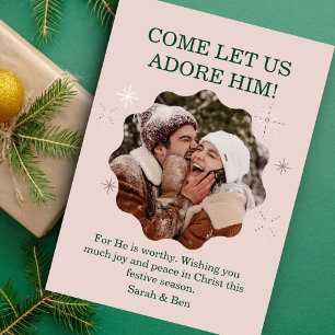 Modern Fun Festive Faith Weihnachtsgrüße Feiertagskarte