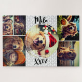 Modern Fun Furry Friend 6 Foto Collage Puzzle (Horizontal)