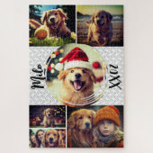 Modern Fun Furry Friend 6 Foto Collage Puzzle (Vertikal)