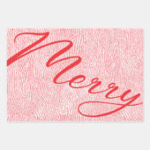 Modern Fun Hand gezeichnet Frohen Weihnachtsurlaub Geschenkpapier Set (Vorderseite)