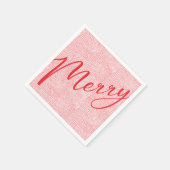 Modern Fun Hand gezeichnet Frohen Weihnachtsurlaub Serviette (Ecke)