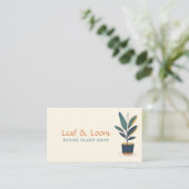 Modern fun house Pflanzen Shop Spaß einfach Visitenkarte (Stehend Vorderseite)
