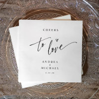 Modern Fun Lässig Chef der Liebe Hochzeitscocktail