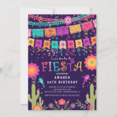 Modern Fun Let's Fiesta Geburtstagsparty Einladung (Vorderseite)