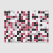 Modern Fun Magenta Geometric Seidenpapier (Vorderseite)
