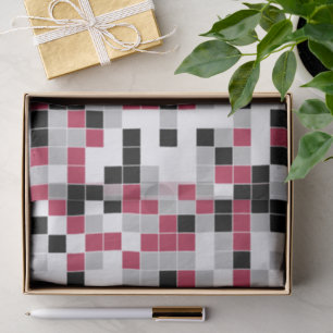 Modern Fun Magenta Geometric Seidenpapier