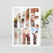 Modern Fun Merry Foto Letter Frames Weihnachten (Stehend Vorderseite)