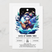 Modern Fun Pirate Birthday Einladung (Vorne/Hinten)