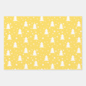 Modern Fun Santa Stripes Weihnachtsmuster Tan Geschenkpapier Set (Vorderseite 2)