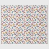 Modern Fun Sweet Macaroons Geschenkpapier (Flach)