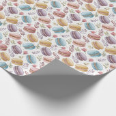 Modern Fun Sweet Macaroons Geschenkpapier (Ecke)
