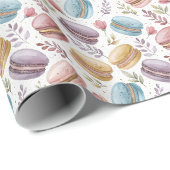 Modern Fun Sweet Macaroons Geschenkpapier (Rolleneckpunkt)