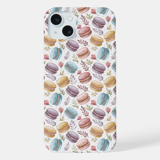 Modern Fun Sweet Macaroons iPhone Hülle (Rückseite)