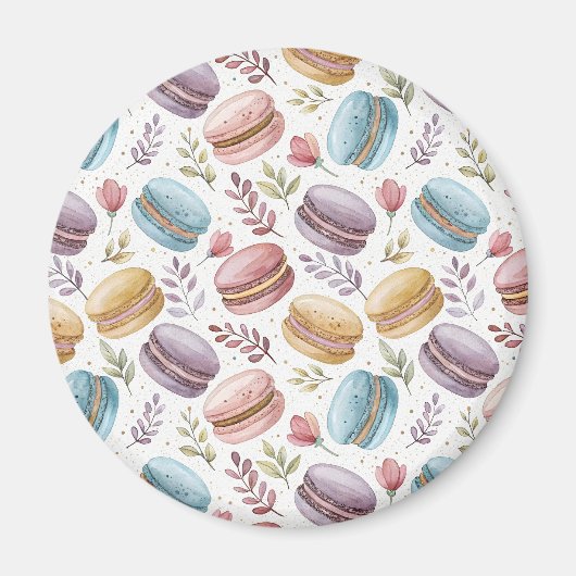 Modern Fun Sweet Macaroons Magnet (Vorne)