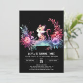 Modern Fun Tiger Geburtstag Einladung (Stehend Vorderseite)