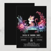 Modern Fun Tiger Geburtstag Einladung (Vorne/Hinten)