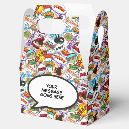 Modern Fun Trendy Personalisiert Comic Book Geschenkschachtel (Geöffnet)