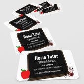 Modern Fun Zuhause Tutor Chalk Board Visitenkarte