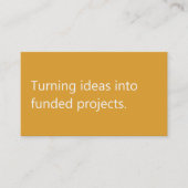 Modern Funding Consultant Freelance Writer Visitenkarte (Vorderseite)